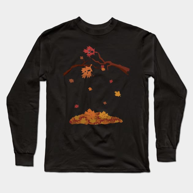 Falling Leaves Long Sleeve T-Shirt by tyleraldridgedesign